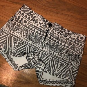 Geo print shorts